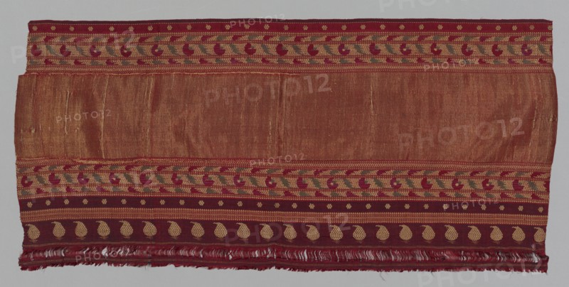 Part of a Sari, 1800s. India, 19th century. Brocade (?); overall: 50.2 x 109.2 cm (19 3/4 x 43 in.).