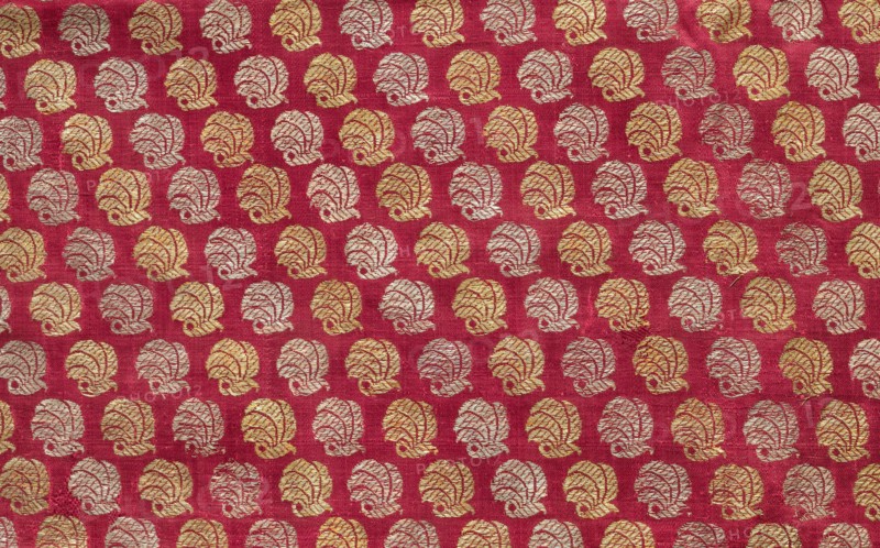 Fragment, 1800s. India, Benares ?, 19th century. Brocade; silk, gold and silver threads; overall: 21.3 x 60.2 cm (8 3/8 x 23 11/16 in.).