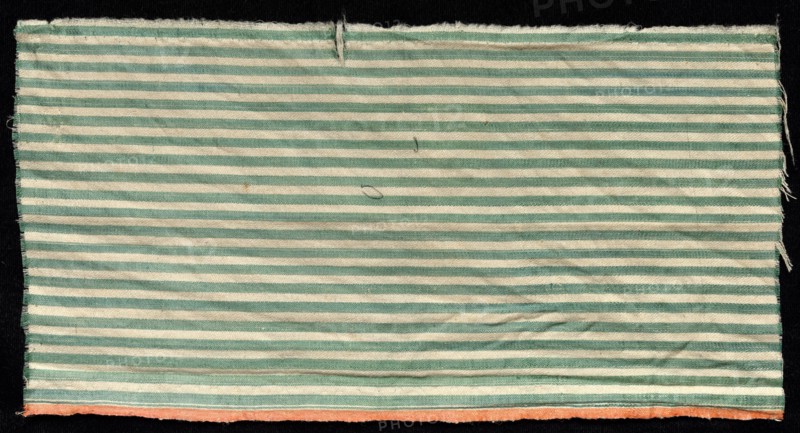 Fragment, 1800s. India, Surat, 19th century. Cotton and silk; overall: 31.1 x 16.5 cm (12 1/4 x 6 1/2 in.)