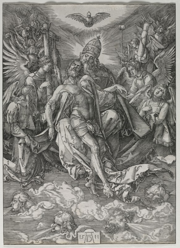 The Holy Trinity, 1511. Albrecht Dürer (German, 1471-1528). Woodcut