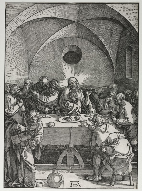 The Large Passion:  The Last Supper, 1510. Albrecht Dürer (German, 1471-1528). Woodcut