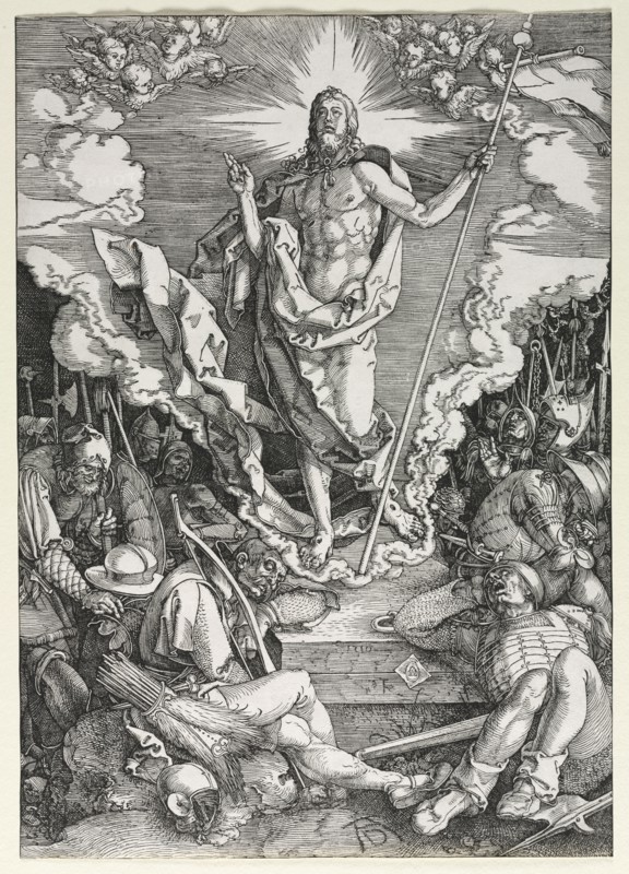 The Great Passion: The Resurrection, 1510. Albrecht Dürer (German, 1471-1528). Woodcut; sheet: 39.2 x 27.6 cm (15 7/16 x 10 7/8 in.)