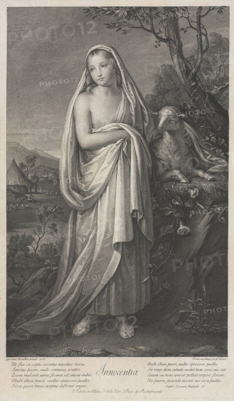 Innocence, 1766. Domenico Cunego (Italian, 1726-1803). Engraving