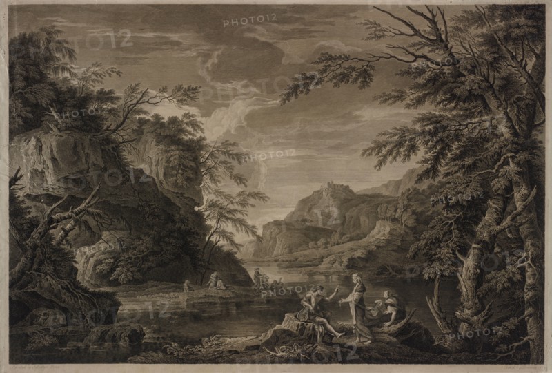 Apollo and the Sibyl, 1779. John Browne (British, 1741-1801). Engraving