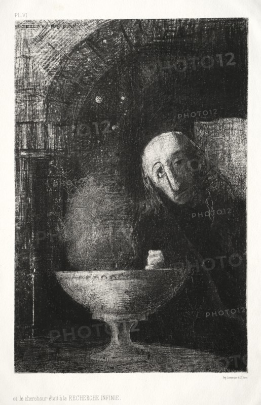 The Night:  In Search of the Infinite, 1886. Odilon Redon (French, 1840-1916). Lithograph