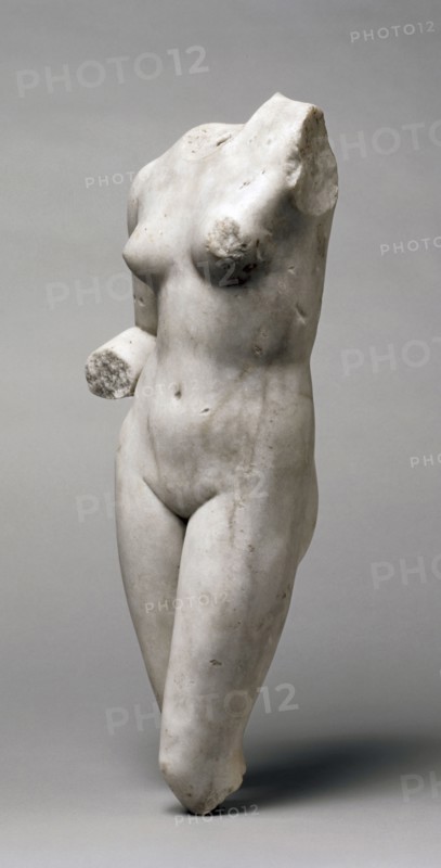Torso of Venus, 1-200. Roman, 1st-2nd Century. Marble; overall: 64.2 cm (25 1/4 in.); with base: 78.8 cm (31 in.).