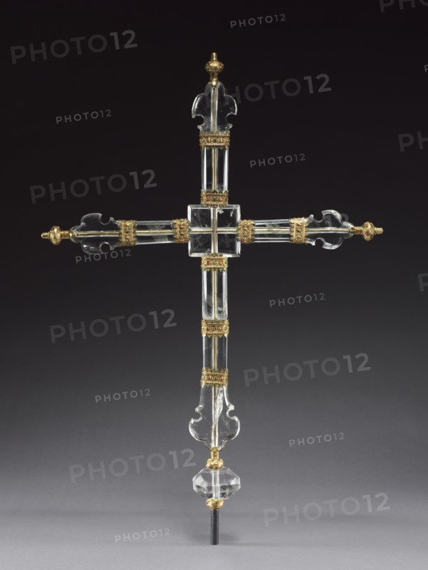 Cross, c. 1280-1300. Italy, Venice, late 13th century. Rock crystal, painted gold mounts; overall: 70.2 x 52.2 x 6.6 cm (27 5/8 x 20 9/16 x 2 5/8 in.).