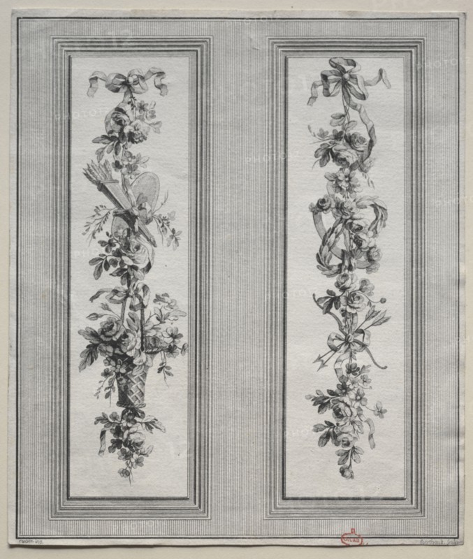 Garden Ornament. Pierre Gabriel Berthault (French, 1748-1819). Engraving