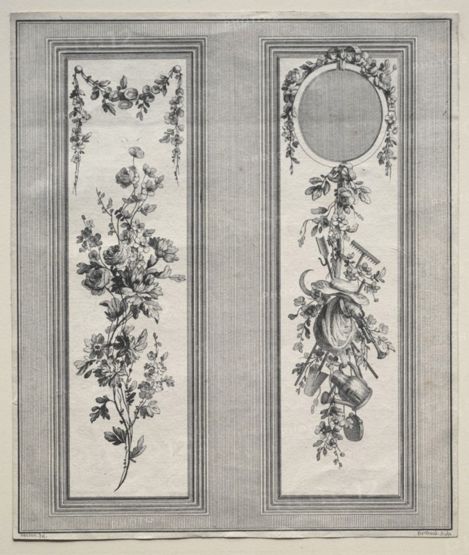 Garden Ornament. Pierre Gabriel Berthault (French, 1748-1819). Engraving