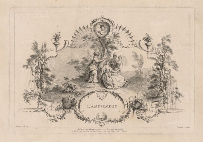 Amusement, Arabesque. Gabriel Huquier (French, 1695-1772). Engraving
