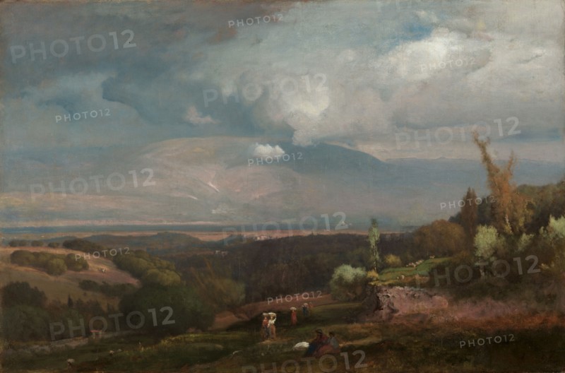 Approaching Storm from the Alban Hills, 1871. George Inness (American, 1825-1894). Oil on canvas; unframed: 73.8 x 113 cm (29 1/16 x 44 1/2 in.).