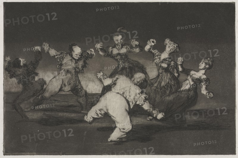 The Proverbs:  If Marion Will Dance, Then She Has to Take the Consequences, 1864. Francisco de Goya (Spanish, 1746-1828). Etching and aquatint