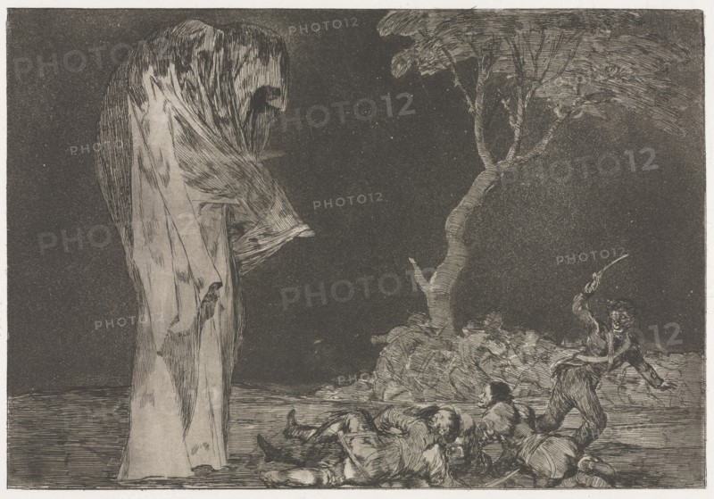 The Proverbs:  Folly of Fear, 1864. Francisco de Goya (Spanish, 1746-1828). Etching and aquatint