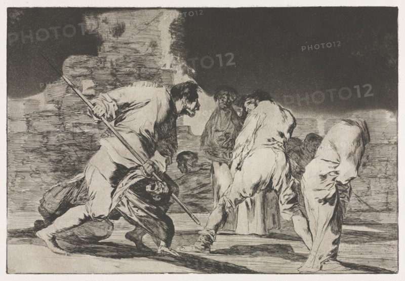 The Proverbs:  The Folly of Fury, 1864. Francisco de Goya (Spanish, 1746-1828). Etching and aquatint