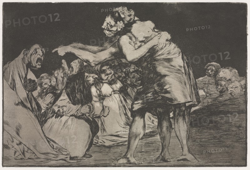 The Proverbs:  Matrimonial Folly, 1864. Francisco de Goya (Spanish, 1746-1828). Etching and aquatint