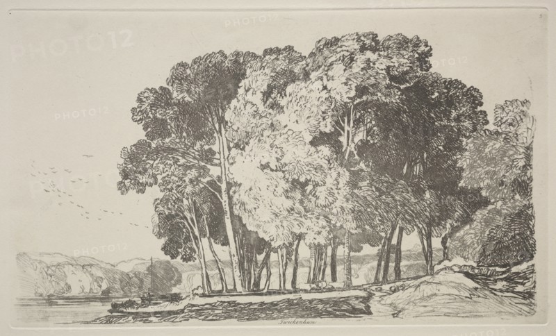 Liber Studiorum:  Twickenham, 1838. John Sell Cotman (British, 1782-1842). Etching