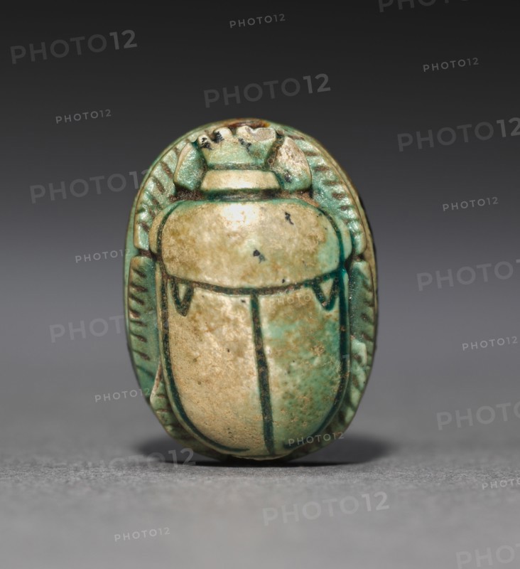 Seti I Scarab, 1295-1186 BC. Egypt, New Kingdom, Dynasty 19 or later. Green glazed steatite; overall: 1.5 cm (9/16 in.).