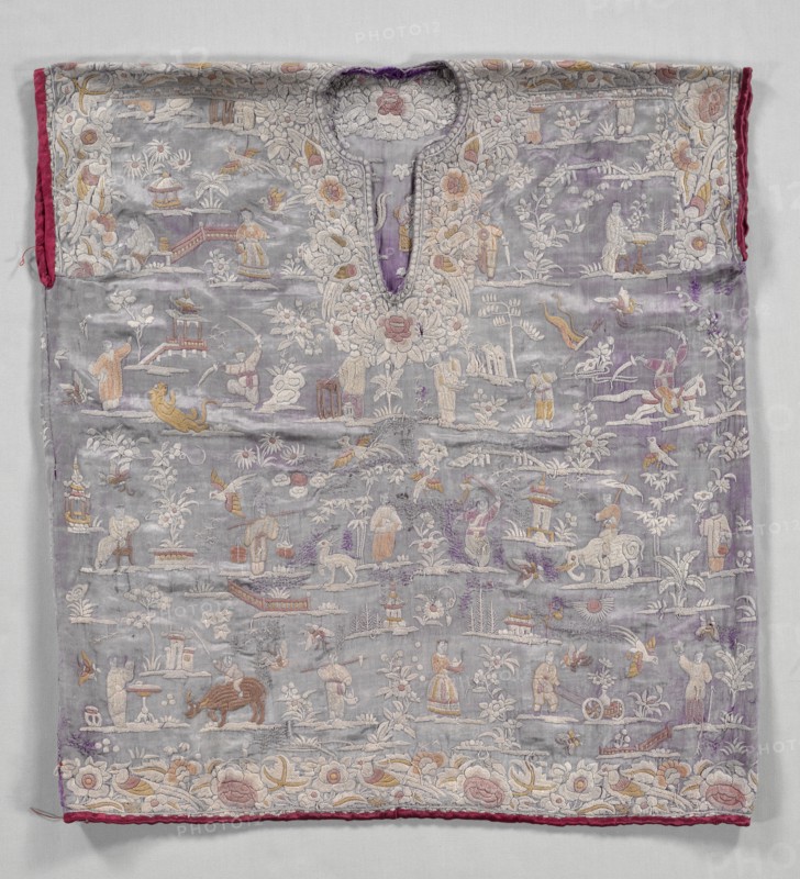 Blouse, late 1800s. China, late 19th century. Embroidery, silk; overall: 52.6 x 50.8 cm (20 11/16 x 20 in.).