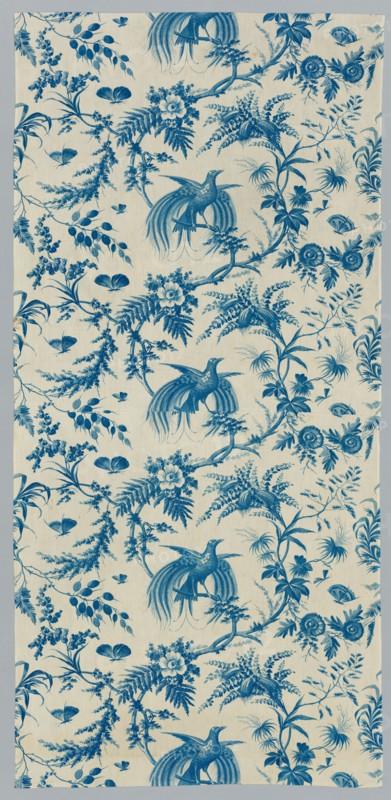 Strip of Copperplate Printed Cotton, early 1800s. France, early 19th century. Copperplate printed cotton; overall: 175.1 x 81.8 cm (68 15/16 x 32 3/16 in.)