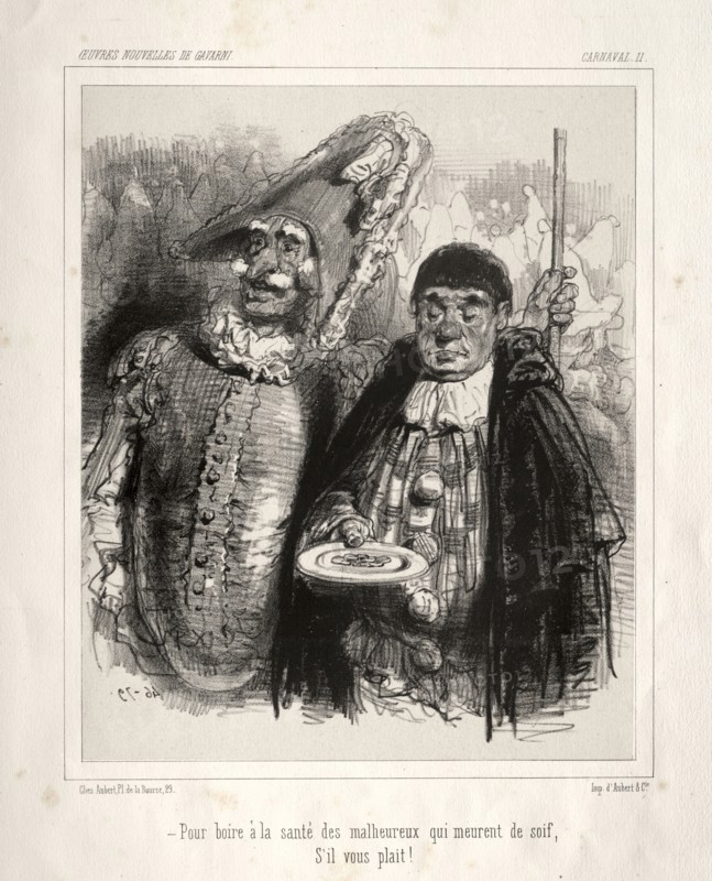 Carnaval. Paul Gavarni (French, 1804-1866). Lithograph