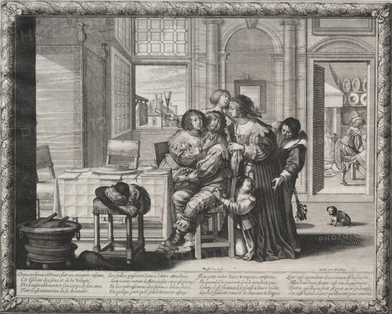 The Prodigal Son:  Riotous Living, 1635. Abraham Bosse (French, 1602-1676). Etching