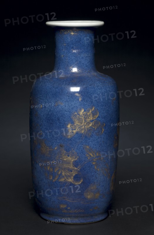 Vase with Lotus Plants, 1662-1722. China, Qing dynasty (1644-1911), Kangxi reign (1661-1722). Porcelain; diameter: 24.2 cm (9 1/2 in.).