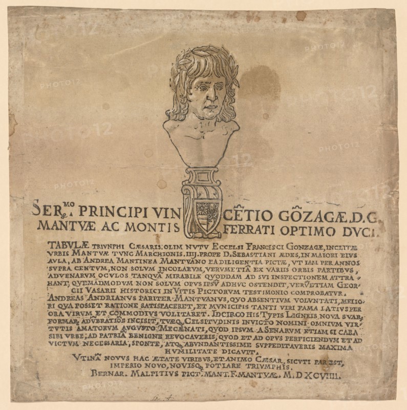 The Triumph of Julius Caesar, 1593-99. Andrea Andreani (Italian, about 1558–1610), after Andrea Mantegna (Italian, 1431-1506). Chiaroscuro woodcut
