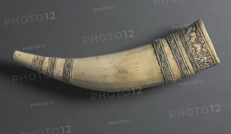 The So-called Horn of Saint Blaise, 1100-1200. South Italy or Sicily, 12th century. Ivory; overall: 12 cm (4 3/4 in.).
