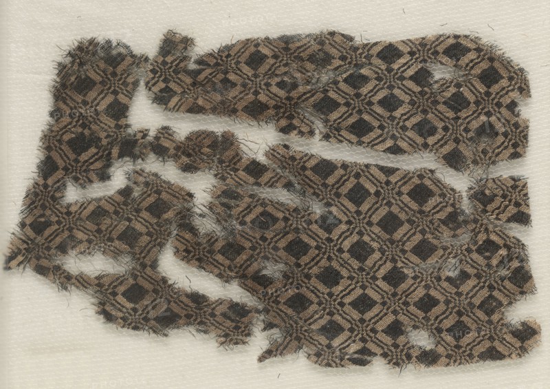 Silk Fragment, 1300s. Egypt, Mamluke period, 14th century. Tabby weave; silk; overall: 9 x 17.2 cm (3 9/16 x 6 3/4 in.)