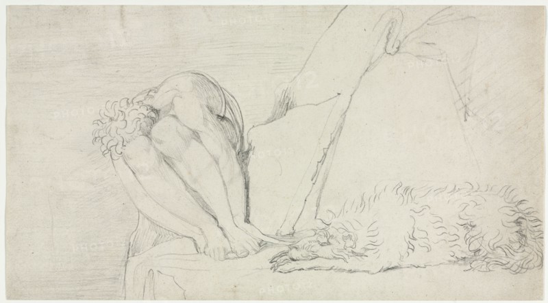 The Thought of Death alone, the Fear Destroys, c. 1795. William Blake (British, 1757-1827). Pencil; sheet: 17 x 30.8 cm (6 11/16 x 12 1/8 in.).