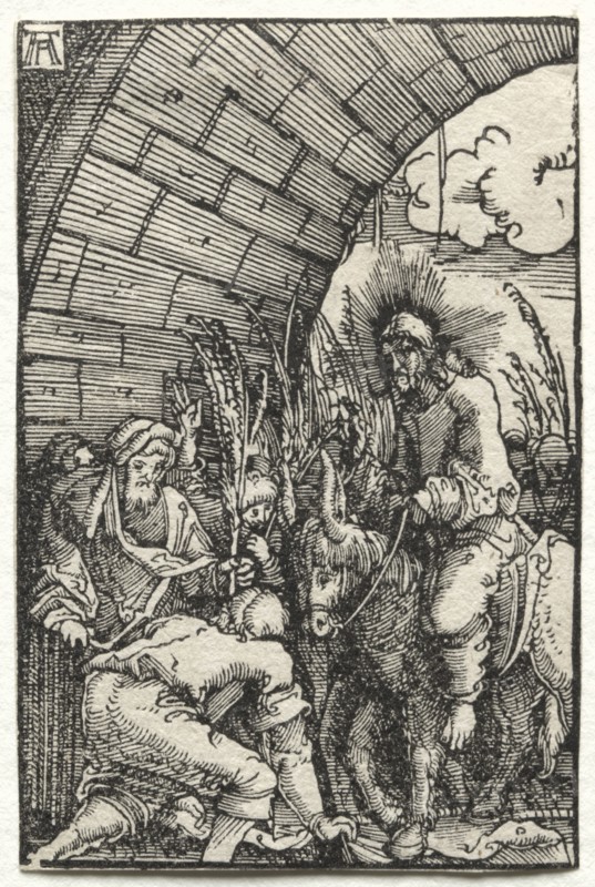 The Fall and Redemption of Man:  The Entry into Jerusalem, c. 1515. Albrecht Altdorfer (German, c. 1480-1538). Woodcut