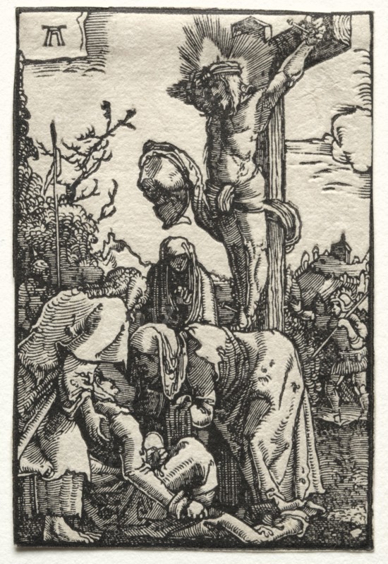 The Fall and Redemption of Man:  Christ on the Cross, c. 1515. Albrecht Altdorfer (German, c. 1480-1538). Woodcut
