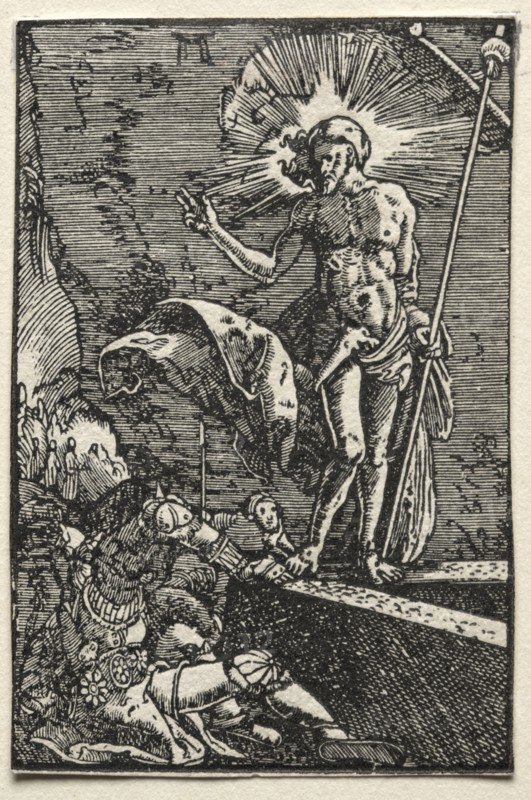 The Fall and Redemption of Man:  The Resurrection, c. 1515. Albrecht Altdorfer (German, c. 1480-1538). Woodcut