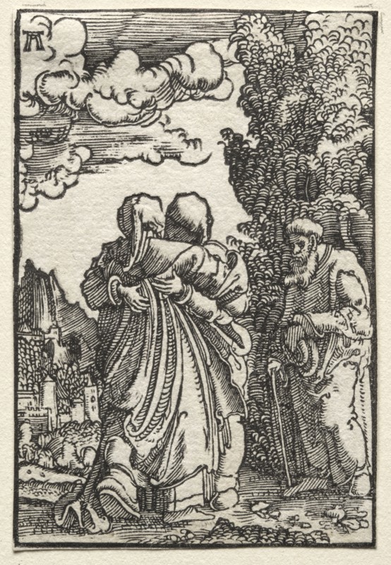 The Fall and Redemption of Man:  The Visitation, c. 1515. Albrecht Altdorfer (German, c. 1480-1538). Woodcut