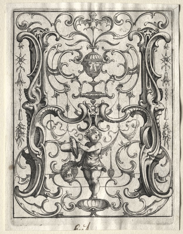New ABC Booklet:  H, 1627. Lucas Kilian (German, 1579-1637). Engraving