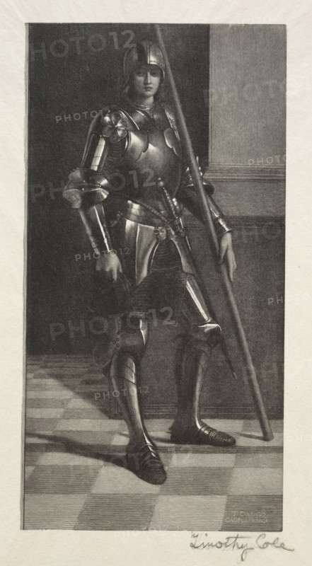 Old Italian Masters:  St. Liberale, 1888-1892. Timothy Cole (American, 1852-1931). Wood engraving