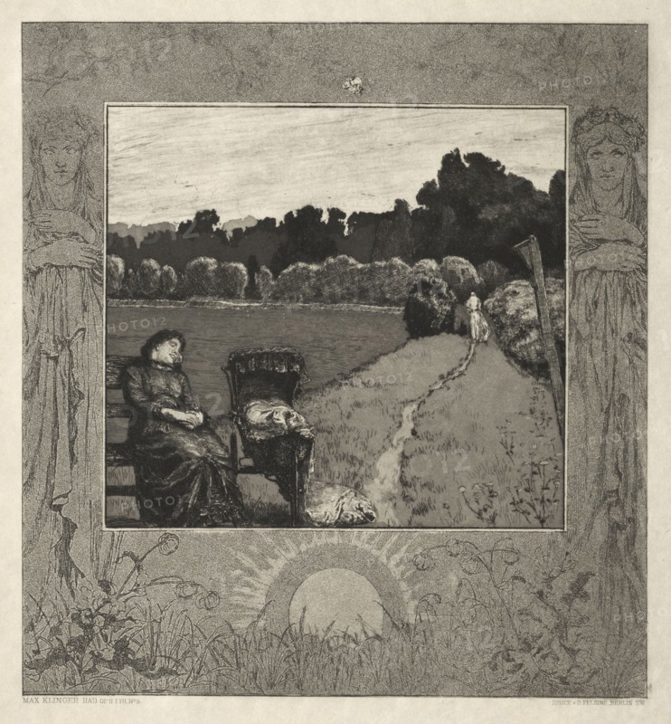 Child, from On Death, Part I, Opus XI (Kind, Vom Tode, Erster Teil, Opus XI), 1889. Max Klinger (German, 1857-1920). Etching and aquatint