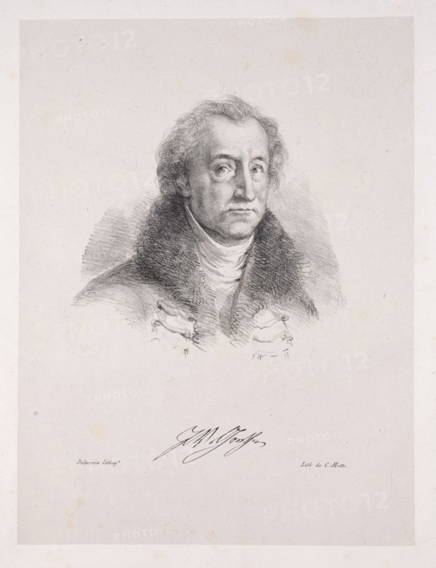 Illustrations for Faust, 1828. Eugène Delacroix (French, 1798-1863). Lithograph