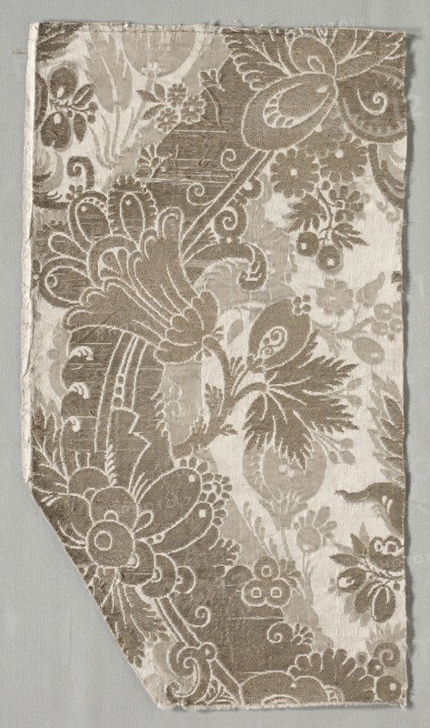 Textile Fragment, 1700s. Italy, 18th century. Brocade (?); silk and metal; overall: 43.2 x 24.1 cm (17 x 9 1/2 in.).