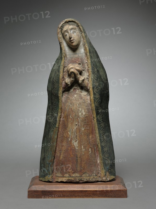 Our Lady of Sorrows: santo de bulto, 1600s-1700s. America, New Mexico, 17th-18th century. Painted wood; overall: 36.9 x 17.8 x 7 cm (14 1/2 x 7 x 2 3/4 in.).