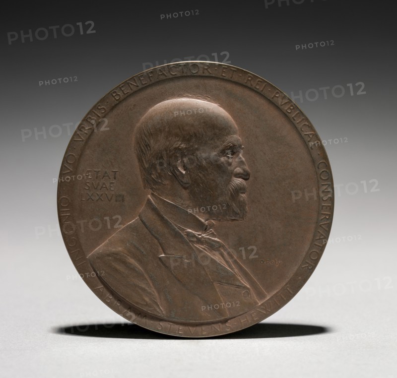 Medal: Abram Stevens Hewitt , 1875-1925. Louis-Oscar Roty (French, 1846-1911). Bronze; diameter: 6.9 cm (2 11/16 in.).