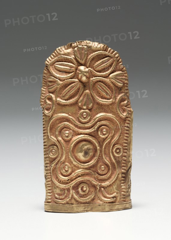Jewelry, 1800s. Guinea Coast, Ghana, Asante, 19th century. Cast gold, hammered; overall: 6.9 cm (2 11/16 in.)