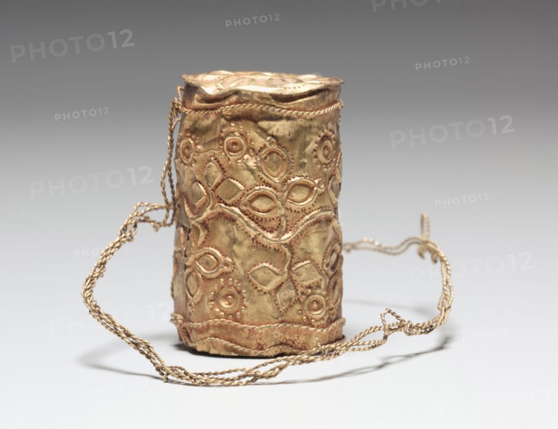 Jewelry, 1800s. Guinea Coast, Ghana, Asante, 19th century. Cast gold, hammered; overall: 4.3 cm (1 11/16 in.)