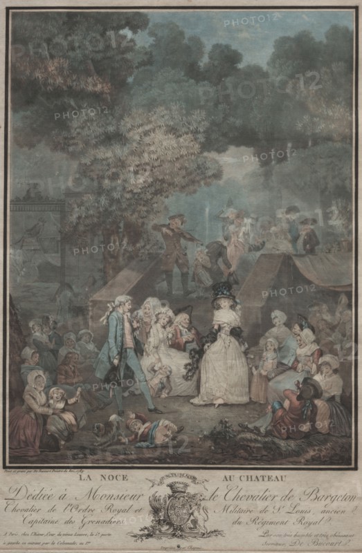La Noce au Château, 1789. Philibert Louis Debucourt (French, 1755-1832). Engraving