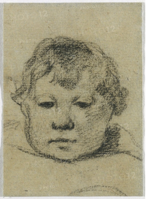 Emil Gauguin as a Child, c. 1875-1876. Paul Gauguin (French, 1848-1903). Black crayon; sheet: 9.8 x 7.1 cm (3 7/8 x 2 13/16 in.).
