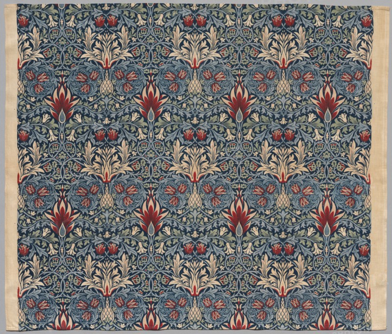 Snakeshead, Early 20th century. William Morris (British, 1834-1896). Plain weave cotton, printed; overall: 85.1 x 100.3 cm (33 1/2 x 39 1/2 in.)
