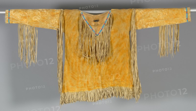 Beaded Shirt, late 1800s. America, Native North American, Plains, Gaigwu (Kiowa), Post-Contact. Beaded leather