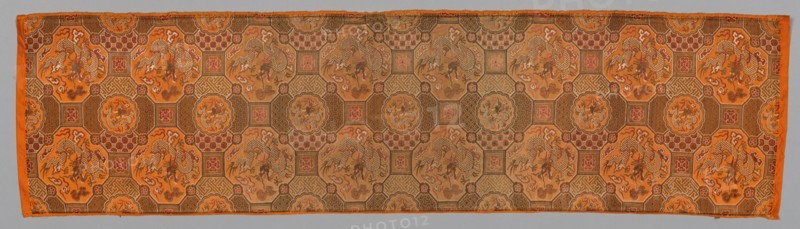 Table Runner, late 19th-early 20th century. Japan, late 19-early 20th century. Silk and metallic thread; average: 139.3 x 37 cm (54 13/16 x 14 9/16 in.)