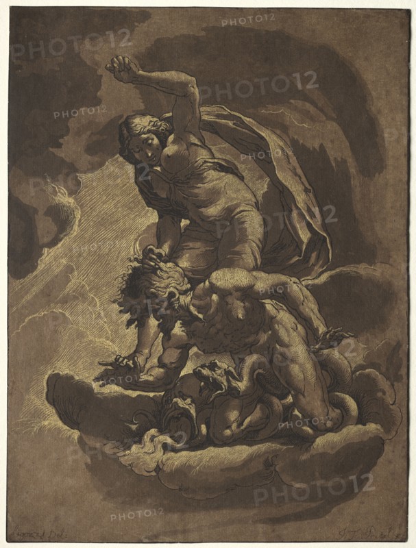 Truth Triumphing over Envy. Maria Catharina Prestel (German, 1747-1794). Etching and aquatint