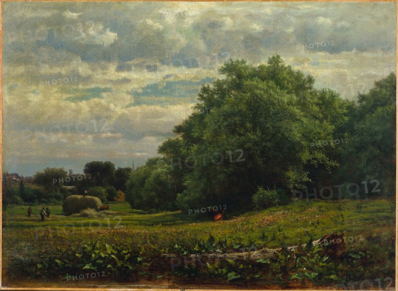 Harvest Time, 1864. George Inness (American, 1825-1894). Oil on canvas; unframed: 56.5 x 76.8 cm (22 1/4 x 30 1/4 in.).